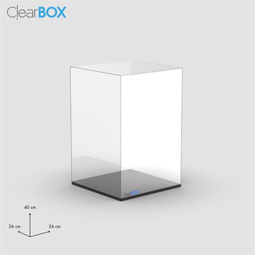 Teca ClearBox 26x26x40 cm per modellismo FaBiOX