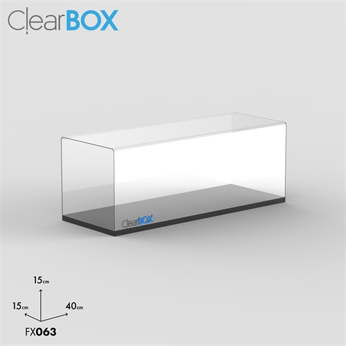 Teca ClearBox 40x15x15 cm per modellismo