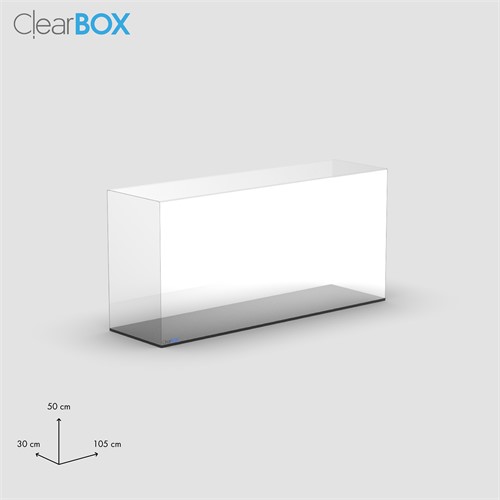 Teca ClearBox 105x30x50 cm per modellismo FaBiOX