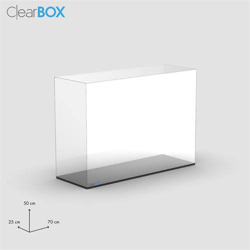 Teca ClearBox 70x25x50 cm per modellismo